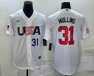 Men's USA Baseball #31 Cedric Mullins Number 2023 White World Classic Stitched Jerseys,We sell and wholesale Men's USA Baseball #31 Cedric Mullins Number 2023 White World Classic Stitched Jerseys on line form chian!